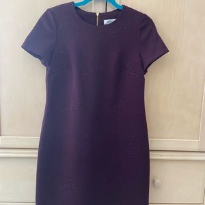 Purple Calvin Klein Floral Dress